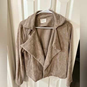 Faux suede jacket